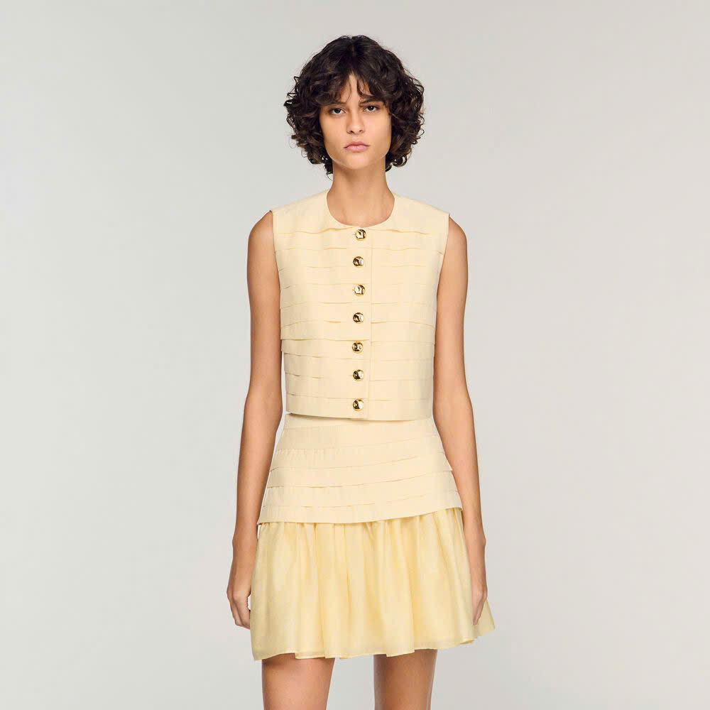 ÁO CROPTOP XẾP LY