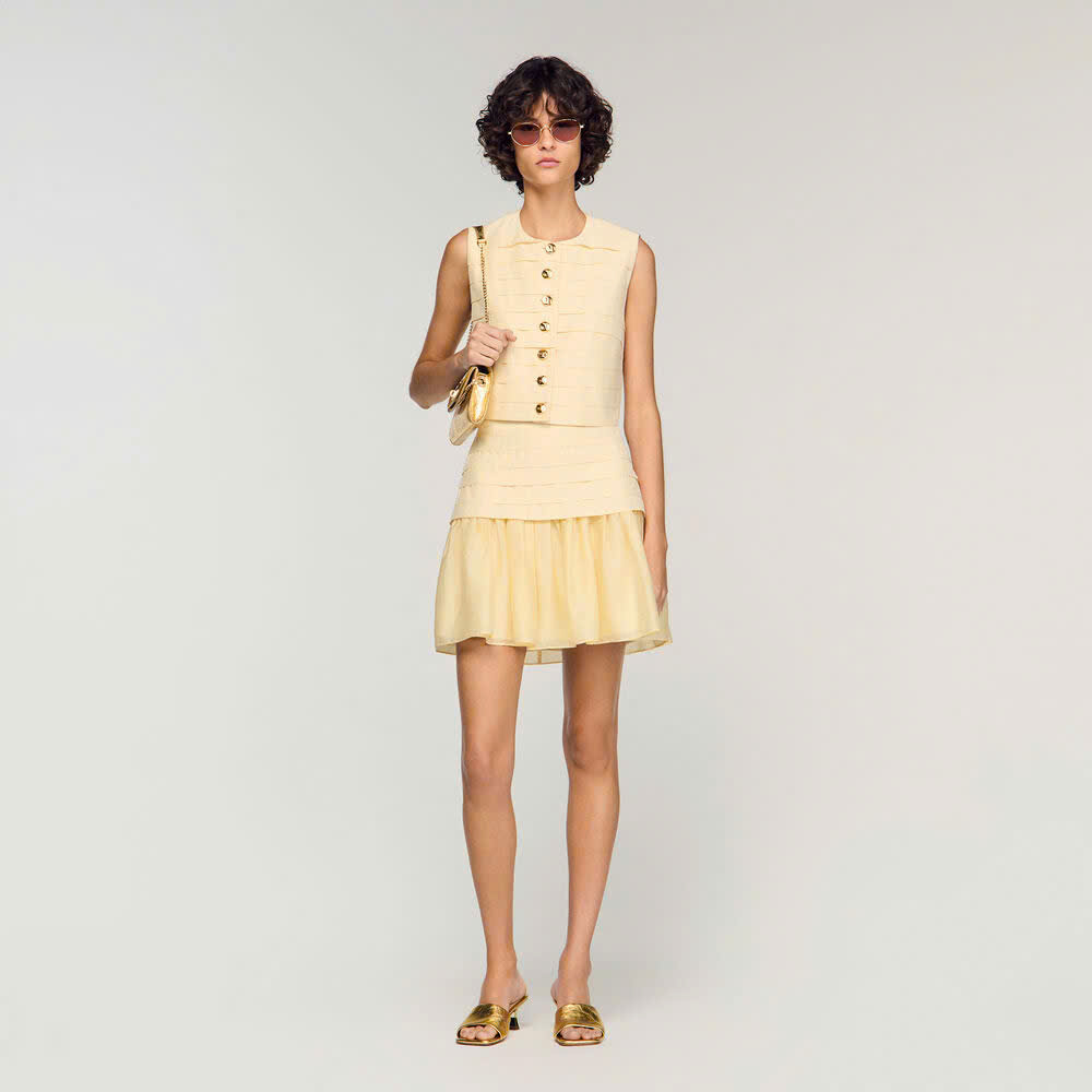 ÁO CROPTOP XẾP LY