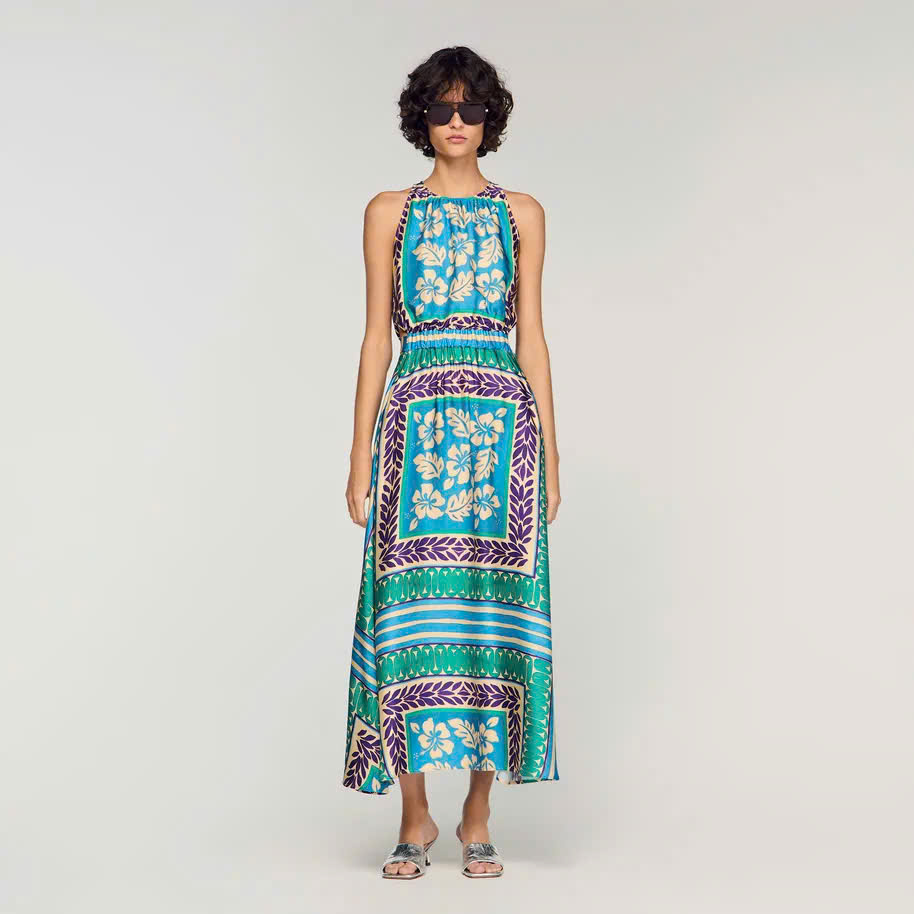Đầm maxi hoạ tiết floral