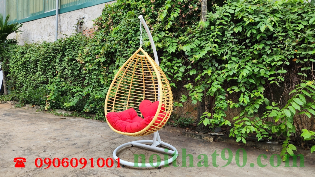 Xích đu mây nhựa, xích đu ngoài trời 5656