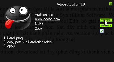 how to crack adobe audition 3.0