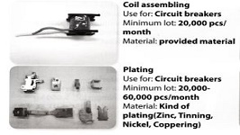 Tim nhà sản xuất đinh ốc, các bộ phận kim loại của máy móc, lò ngang, biến dòng pha trung tính