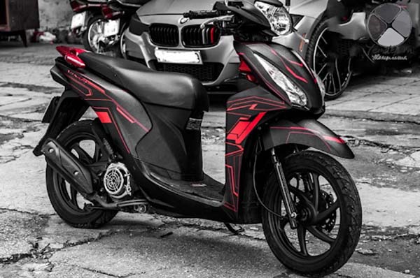 Dán decal xe Vision cá tính ấn tượng