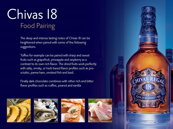 Cách thưởng thức rượu Chivas 18