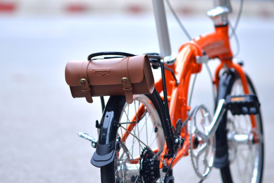 Túi da treo ghi-đông hoặc sau yên xe đạp – B-soul pannier