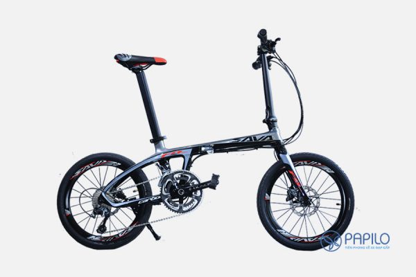 Xe đạp gấp carbon Sava Z4 – 9 tốc độ và siêu nhẹ