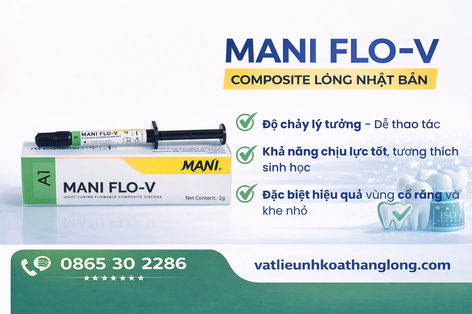 Mani Flo-V Composite Lỏng Nhật Bản