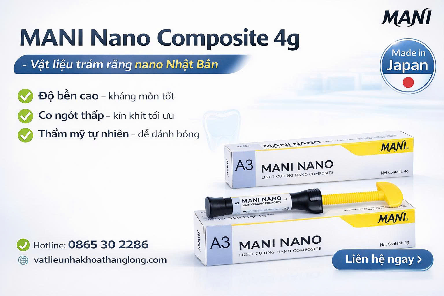 MANI Nano Composite Nhật Bản