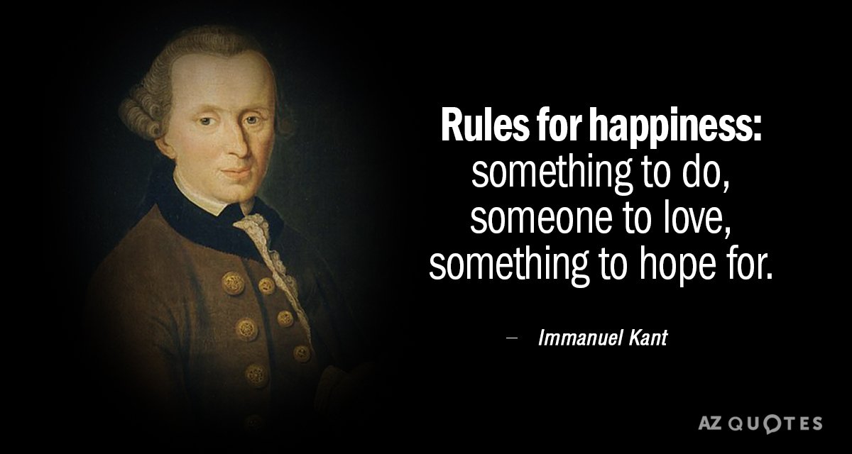 Immanuel Kant (1724 – 1804)