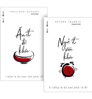 Combo (2 Cuốn Sách) Ăn Ít Để Khỏe + Ngủ Ít Vẫn Khỏe (Yoshinori Nagumo, Tsubota Satoru)
