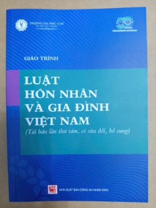 Giáo trình luật hôn nhân và gia đình Việt Nam (Tái Bản) Đại học Luật TP. HCM