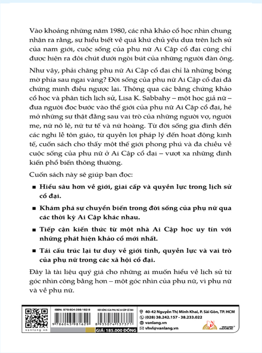 Đời Sống Của Phụ Nữ Ai Cập Cổ Đại - Lisa K. Sabbahy