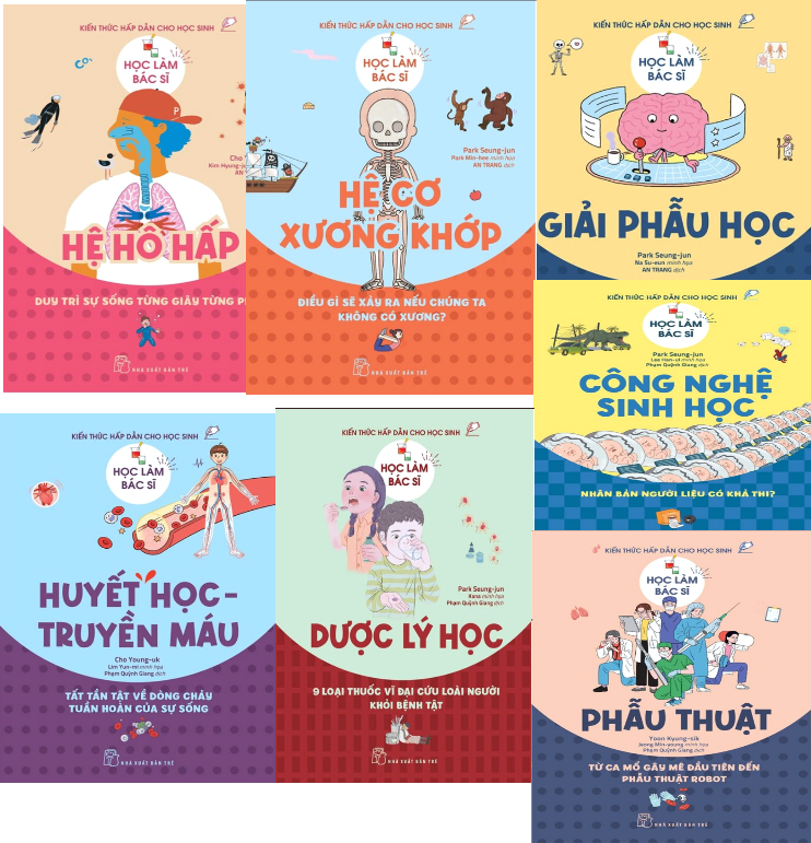 Combo (7 Cuốn Sách) Học Làm Bác Sĩ - Kiến Thức Hấp Dẫn Cho Học Sinh