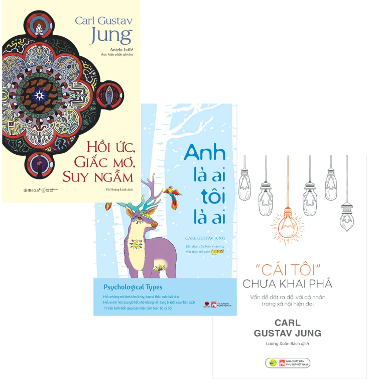 Combo (3 Cuốn Sách) Hồi Ức, Giấc Mơ, Suy Ngẫm + Anh Là Ai Tôi Là Ai + Cái Tôi Chưa Khai Phá (Carl Gustav Jung)