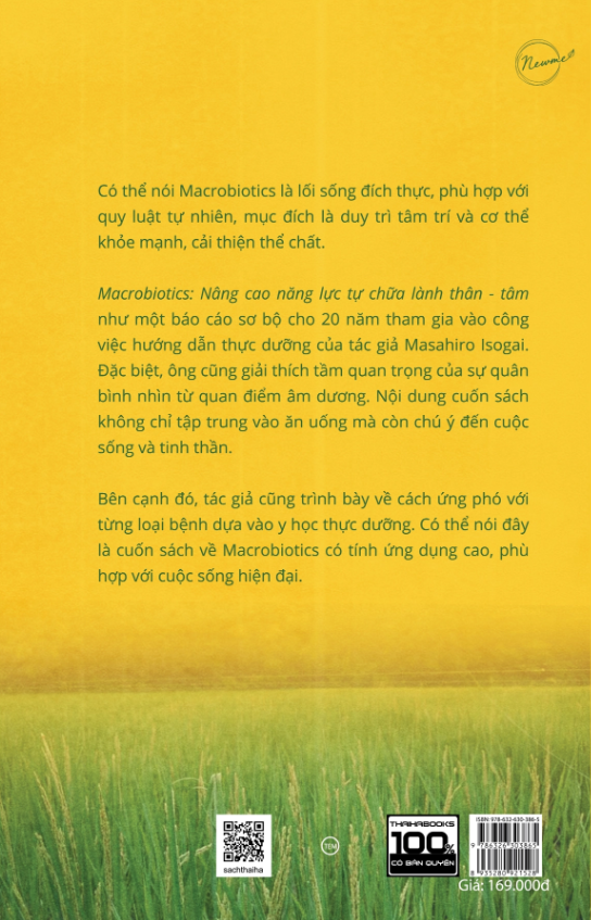 Macrobiotics: Nâng cao năng lực tự chữa lành thân - tâm -&nbsp;Masahiro Isogai&nbsp;&nbsp;