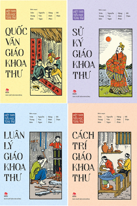 Boxset Việt Nam Tiểu Học Tùng Thư (Hộp 4 Cuốn) Nguyễn Văn Ngọc, Trần Trọng Kim, Đặng Đình Phúc, Đỗ Thận