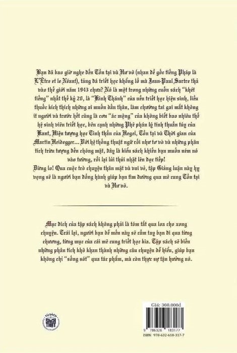 Giảng Luận Tồn tại và Hư vô (Jean-Paul Sartre) Bùi Văn Nam Sơn