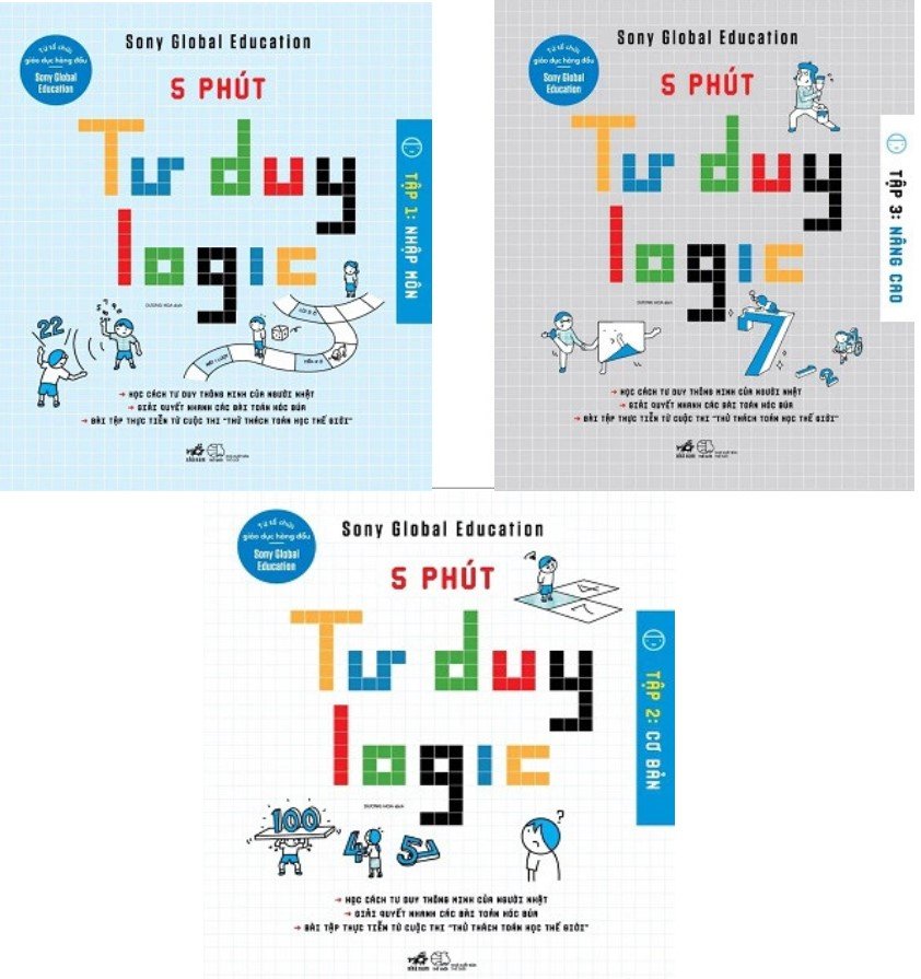 Combo 5 Phút Tư Duy Logic 3 Tập - Sony Global Education