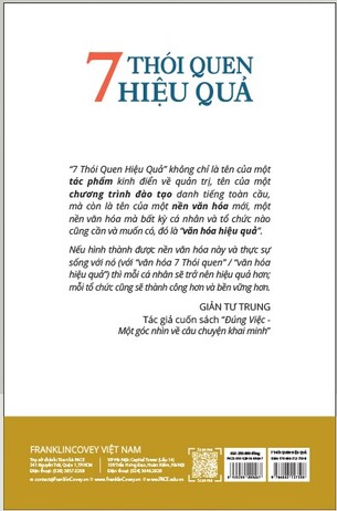 7 Thói Quen Hiệu Quả (The 7 Habits of Highly Effective People) - Stephen Covey