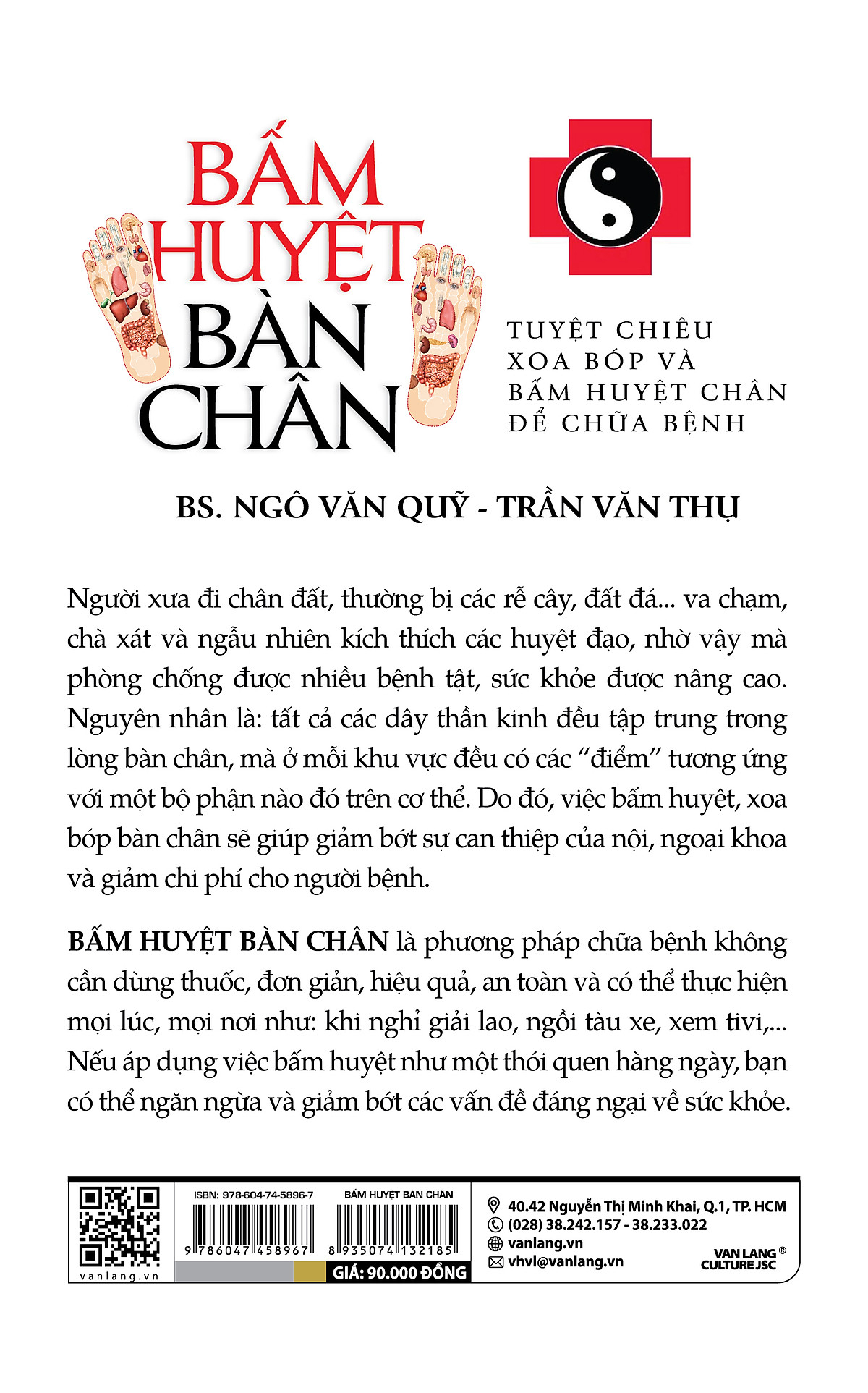 Sách Bấm Huyệt Bàn Chân (Tái Bản 2023) - BS Ngô Văn Quỹ, Trần Văn Thụ