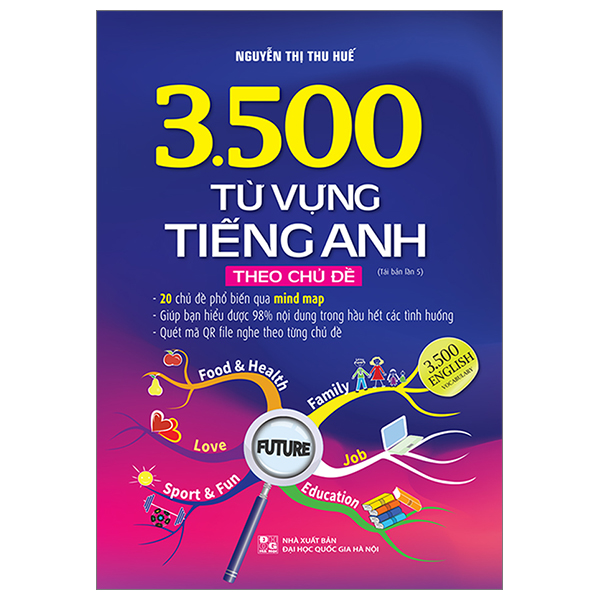 sách 3500 Từ Vựng Tiếng Anh Theo Chủ Đề - Sách Màu (Tái Bản 2023) - Nguyễn Thị Thu Huế