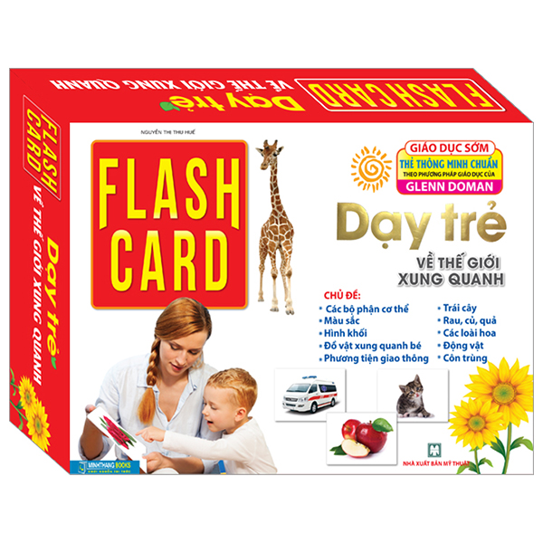 Sách Flash Card - Giáo Dục Sớm Thẻ Thông Minh Chuẩn Glenn Doman - Dạy Trẻ Về Thế Giới Xung Quanh (Tái Bản 2023) - Nguyễn Thị Thu Huế