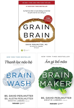 Combo Não Bộ: Thanh Lọc Não Bộ; Ăn Gì Bổ Não; Grain Brain