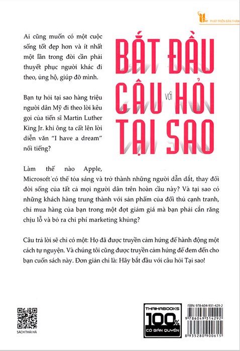 Sách Bắt Đầu Với Câu Hỏi Tại Sao? - Simon Sinek