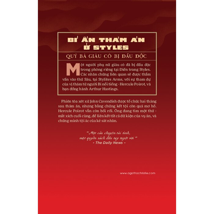 Sách Bí Ẩn Thảm Án Ở Styles (Agatha Christie)