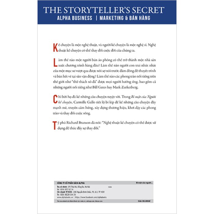 Bí Mật Của Người Kể Chuyện - Carmine Gallo