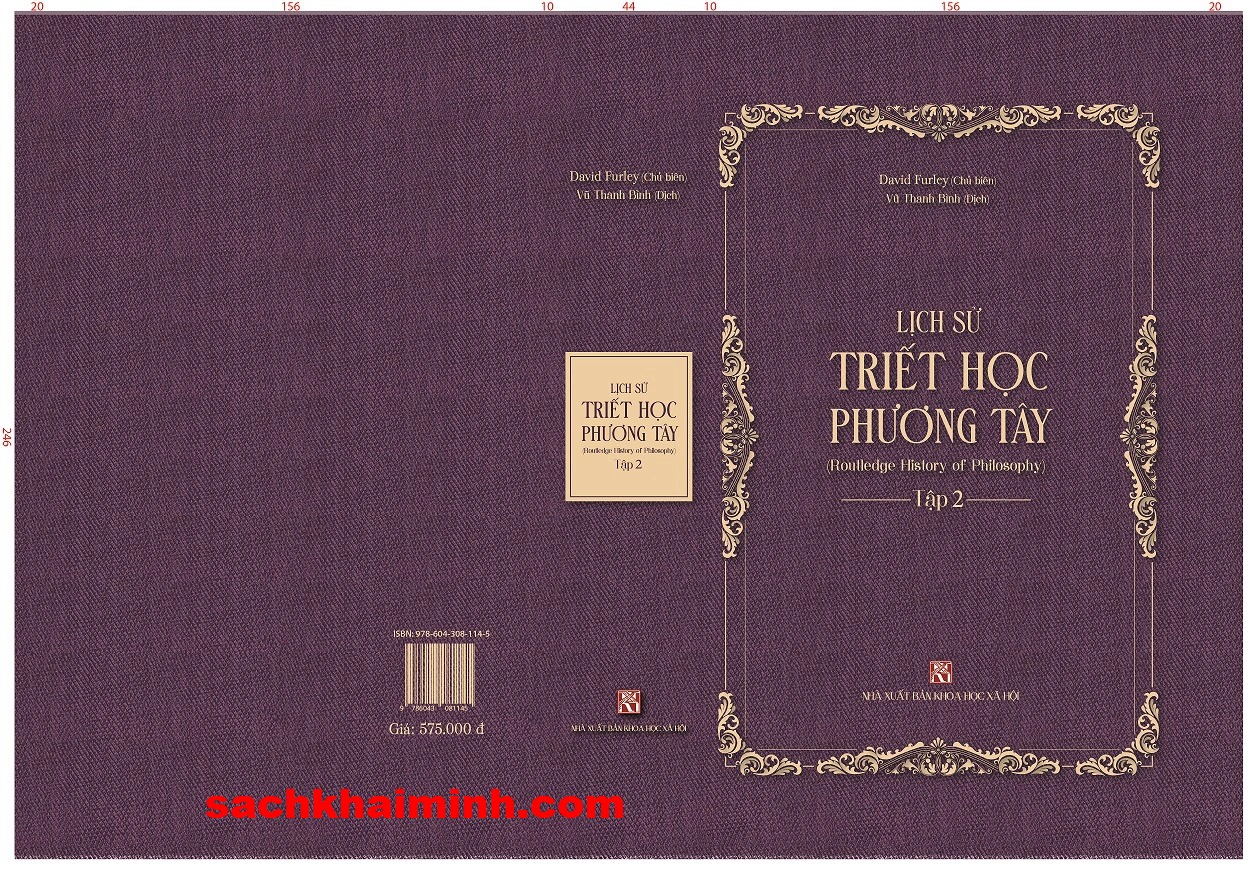 Sách Lịch Sử Triết Học Phương Tây (Tập 2) Từ Aristotle đến Augustine (Bìa Cứng) David Furley