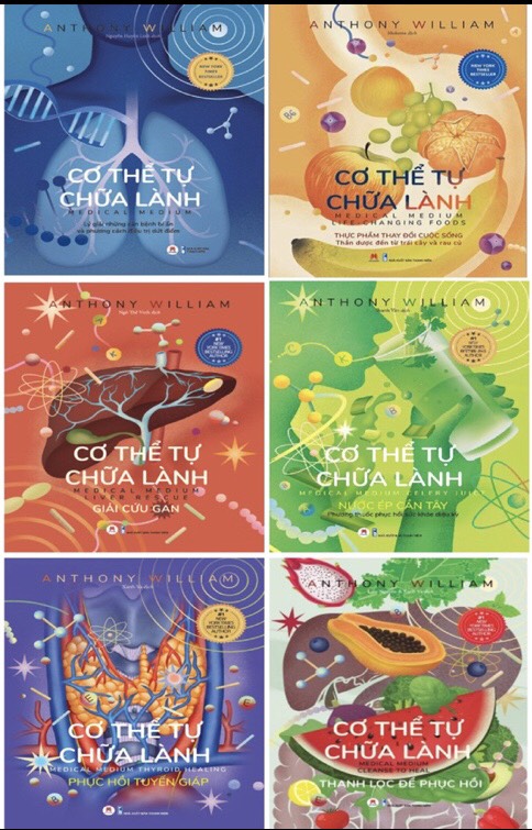 Bộ 6 cuốn: Cơ Thể Tự Chữa Lành - Anthony William