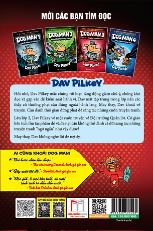 Sách Boxset Dog Man Trọn Bộ (Bộ 4 Tập) - Dav Pilkey