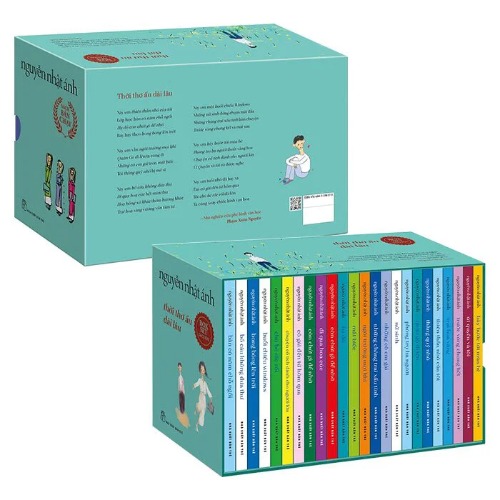 Boxset 24 cuốn - Thời thơ ấu dài lâu - Phiên bản tươi mới với hộp xanh ngọc ngọt ngào - Nguyễn Nhật Ánh