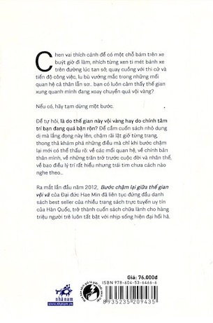Sách Bước Chậm Lại Giữa Thế Gian Vội Vã - Hae Min