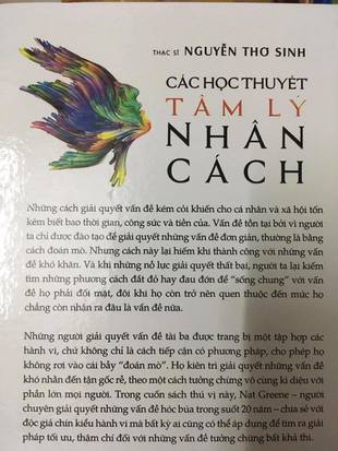 Các Học Thuyết Tâm Lý Nhân Cách Nguyễn Thơ Sinh