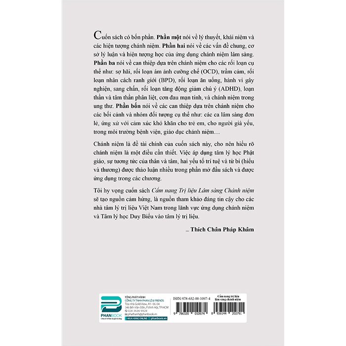 Cẩm Nang Trị Liệu Lâm Sàng Chánh Niệm - Fabrizio Didonna
