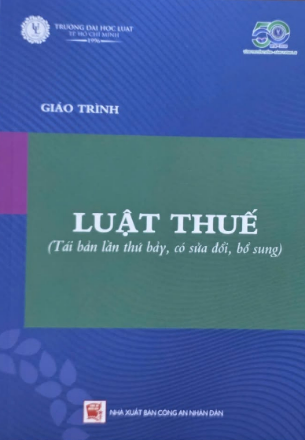 Giáo trình luật thuế - Đại học Luật TP. HCM