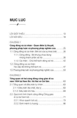 Cấu Hình Xã Hội: Cộng Đồng Công Giáo Bắc Di Cư Tại Nam Bộ