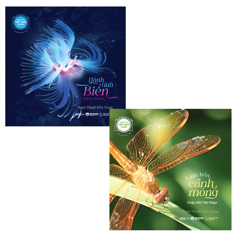 Combo (2 Cuốn Sách) Khám Phá Việt Nam Xanh: Hành Tinh Biển + Linh Hồn Cánh Mỏng (Song Ngữ Việt-Anh) Phạm Thanh Kiều Trang