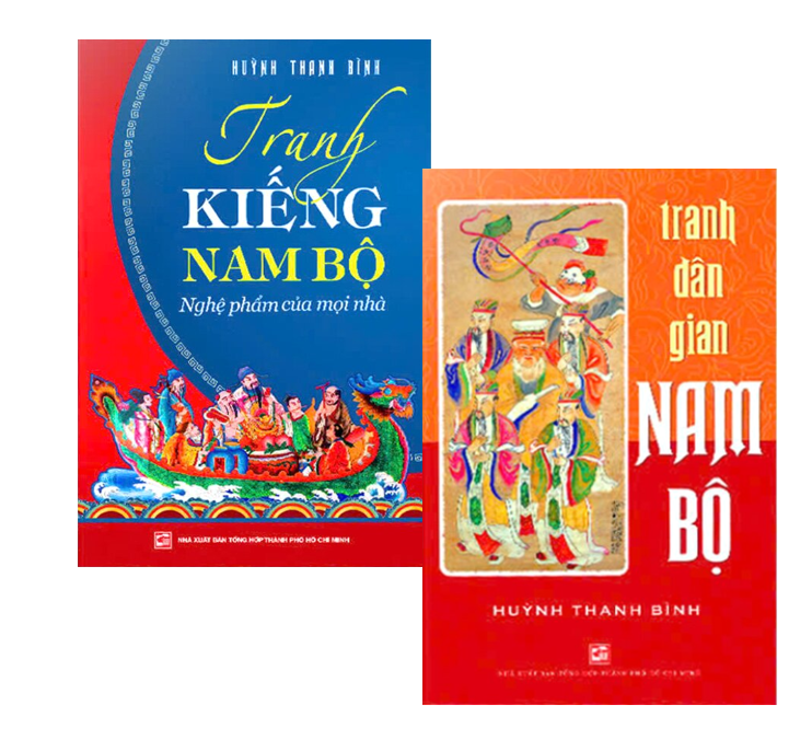 Combo (2 Cuốn Sách) Tranh Kiếng Nam Bộ - Nghệ Phẩm Của Mọi Nhà + Tranh Dân Gian Nam Bộ (Huỳnh Thanh Bình)