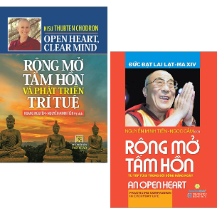 Combo (2 Cuốn Sách) Rộng Mở Tâm Hồn Và Phát Triển Trí Tuệ + Rộng Mở Tâm Hồn - Tu Tập Từ Bi Trong Đời Sống Hằng Ngày (Đức Đạt-Lai Lạt-Ma XIV; Ni Sư Thubten Chodron)