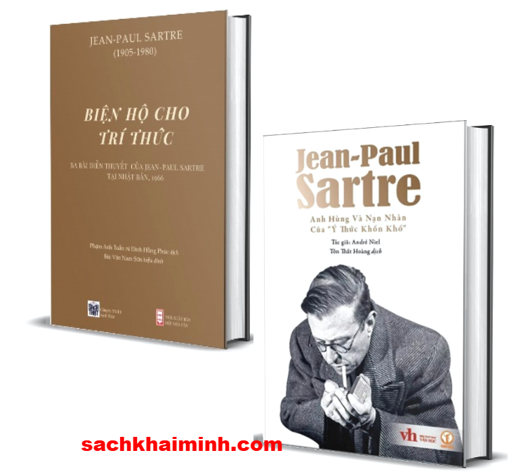 Combo (2 Cuốn Sách Bìa Cứng) Biện hộ cho trí thức + Jean-Paul Sartre: Anh Hùng Và Nạn Nhân Của