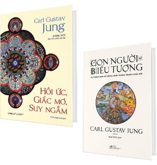 Combo (2 Cuốn Sách) Con người và Biểu tượng + Hồi Ức, Giấc Mơ, Suy Ngẫm (Bìa Cứng) Carl Gustav Jung