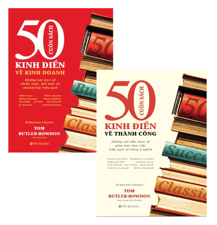 Combo (2 Cuốn Sách) 50 Cuốn Sách Kinh Điển Về Thành Công + 50 Cuốn Sách Kinh Điển Về Kinh Doanh (Tom Butler-Bowdon)