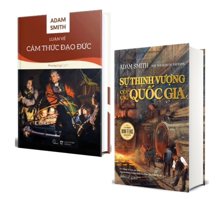 Combo (2 Cuốn Sách) Luận về cảm thức đạo đức + Sự Thịnh Vượng Của Các Quốc Gia (Bìa Cứng) Adam Smith