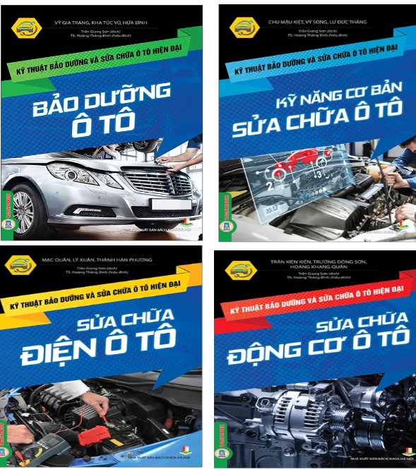 Combo (4 Cuốn Sách) Kỹ Thuật Bảo Dưỡng Và Sửa Chữa Ô Tô Hiện Đại 