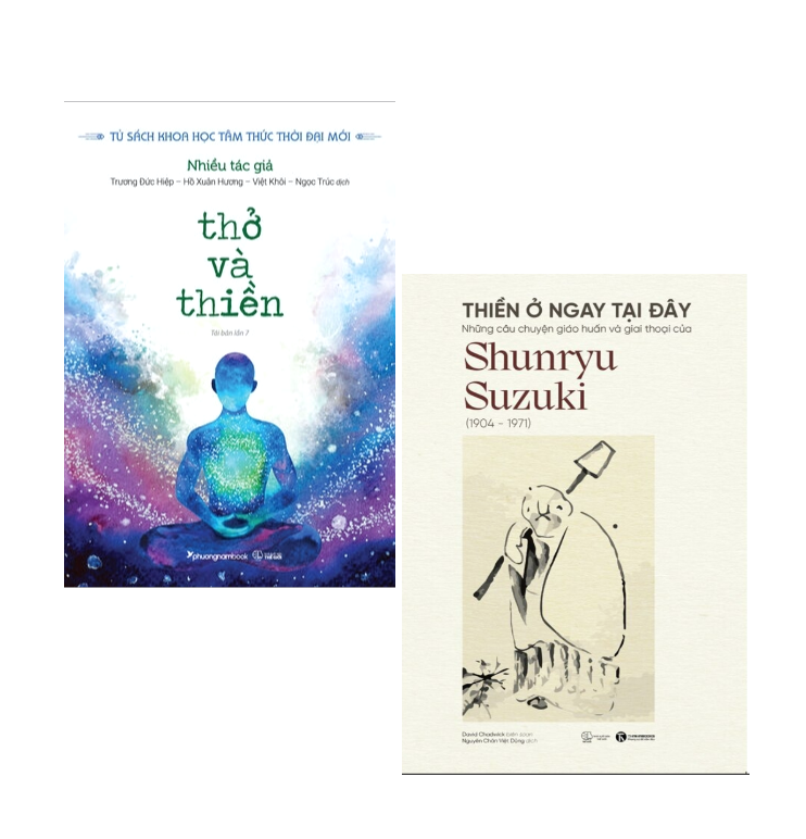 Combo (2 Cuốn Sách) Thở Và Thiền + Thiền Ở Ngay Đây
