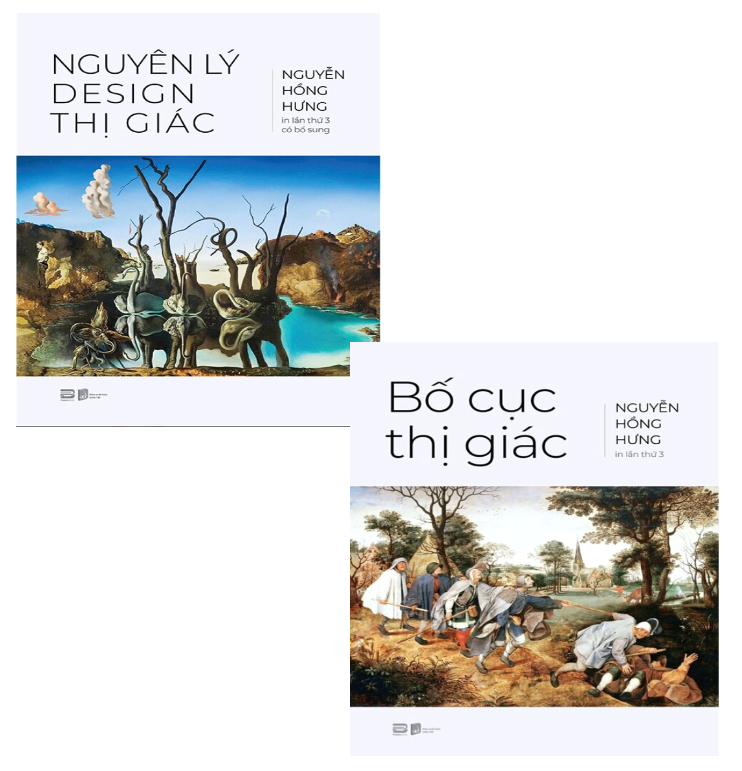 Combo (2 Cuốn Sách) Nguyên Lý Design Thị Giác + Bố Cục Thị Giác (Bìa Cứng) Nguyễn Hồng Hưng