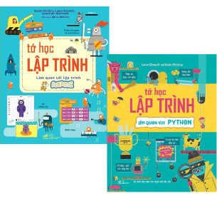 Combo (2 Cuốn Sách) Tớ Học Lập Trình: Làm Quen Với Python + Làm Quen Với Lập Trình Scratch 